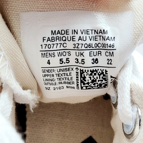 Converse Run Star Hike 'Triple White' Women's 5.5 - Picture 6 of 6